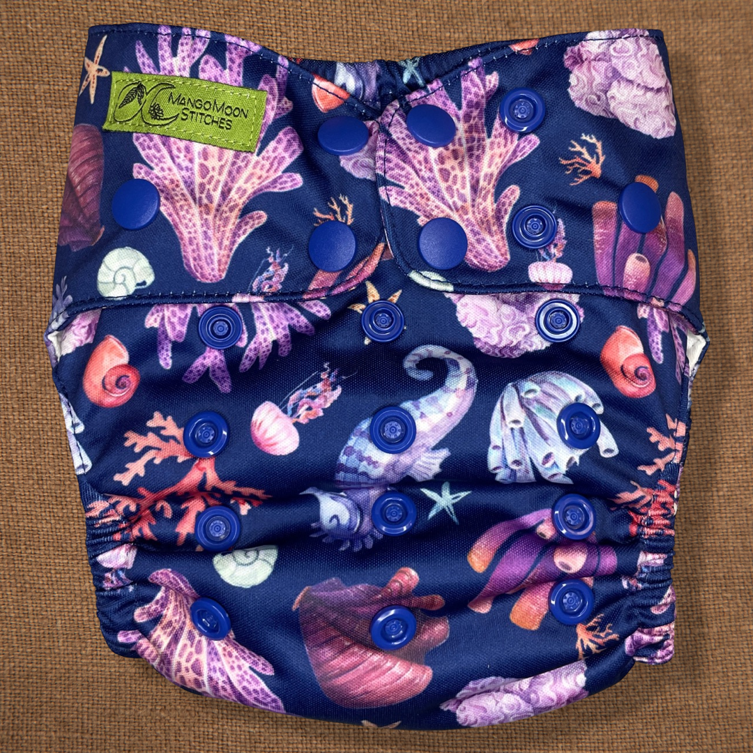 Cover Diaper - Marine & Coral