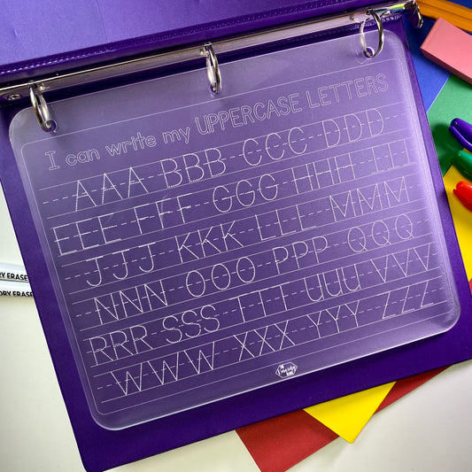 Uppercase Letters Dry Erase Board