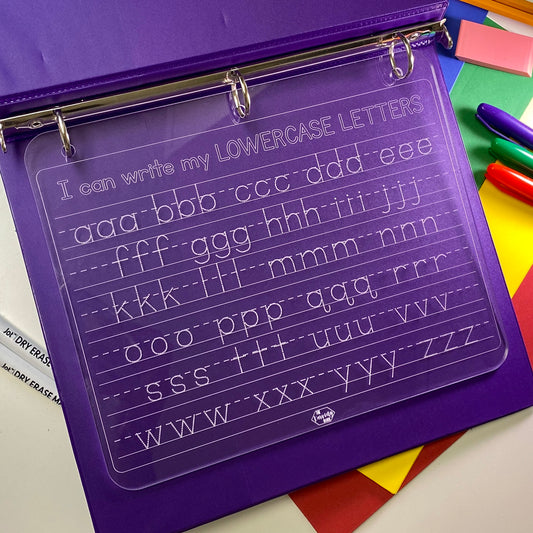 Lowercase Letters Dry Erase Board