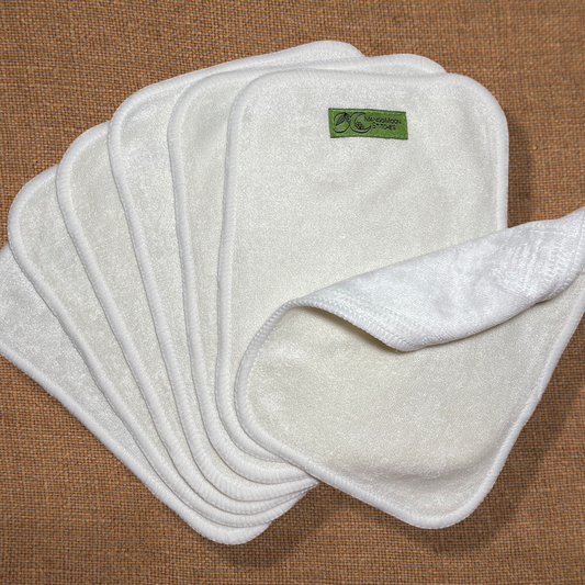 Bamboo Velour Cloth Wipes (Pack of 8)