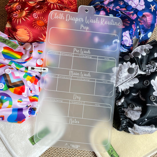 Cloth Diaper Wash Routine Sign